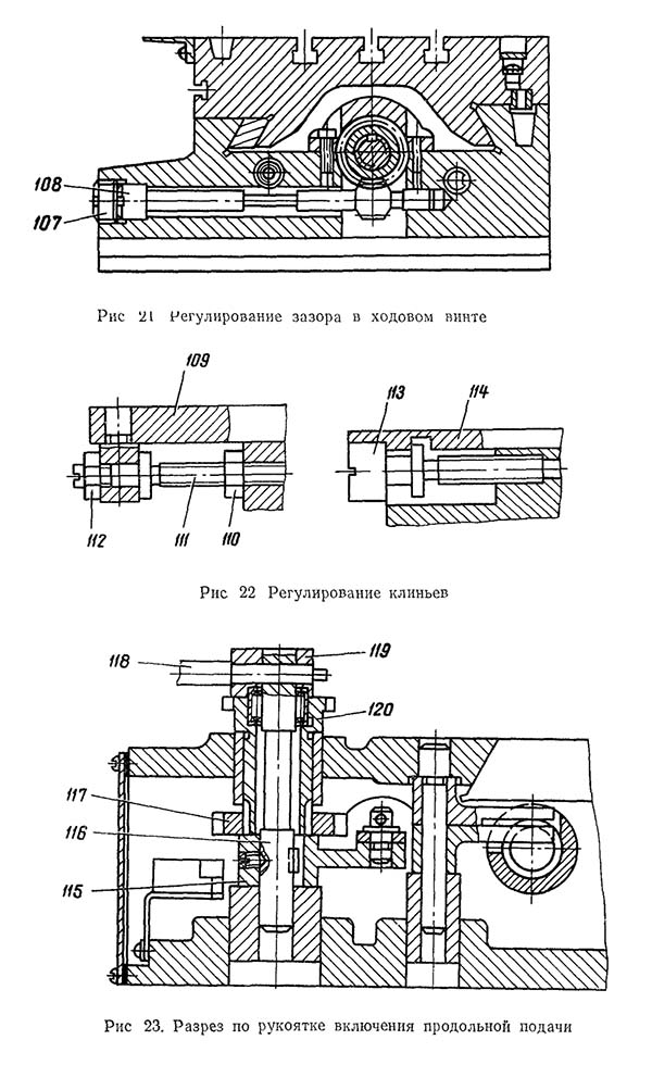 Регулювання зазору в ходовом винте